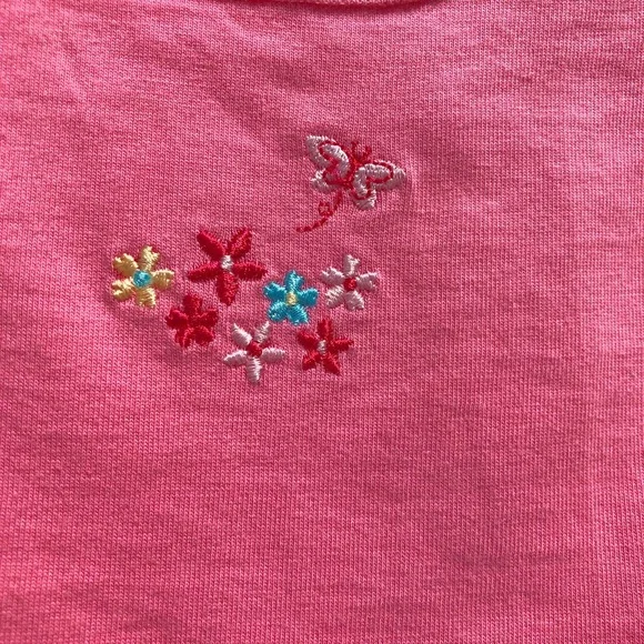 NWT 24 Month Embroidered Flower Butterfly Tee Striped Panty Toddler Infant Girls - Picture 10 of 10